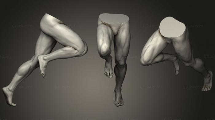 Анатомия скелеты и черепа (Мужские ноги 3, ANTM_0858) 3D модель для ЧПУ станка
